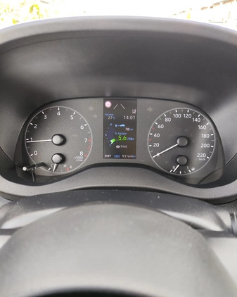 Toyota Yaris cena 59999 przebieg: 93164, rok produkcji 2022 z Jedwabne małe 301
